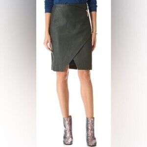 Cedric Charlier Mountain Sheep Leather Skirt Runway Spring/Summer 2014